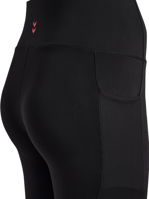 hmlHIIT INTENSITY HW SHORT TIGHTS, BLACK, packshot