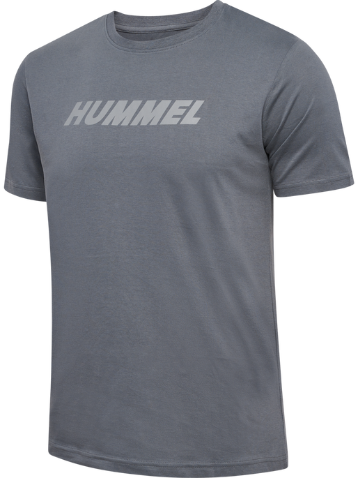 hmlELEMENTAL LOGO COTTON TEE, QUIET SHADE, packshot