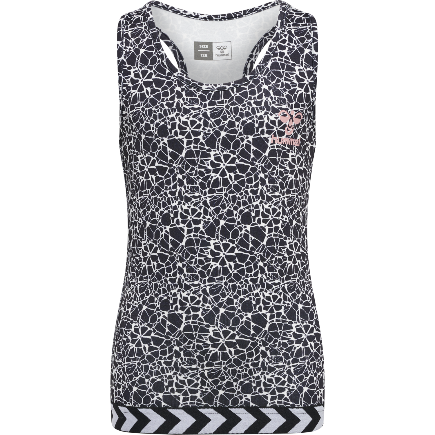 hmlNANNA TOP, BLACK/WHITE, packshot