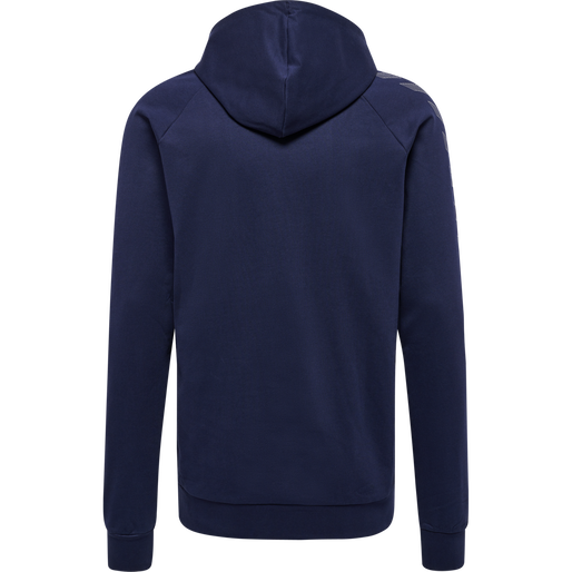 hmlMOVE GRID COTTON HOODIE, MARINE, packshot