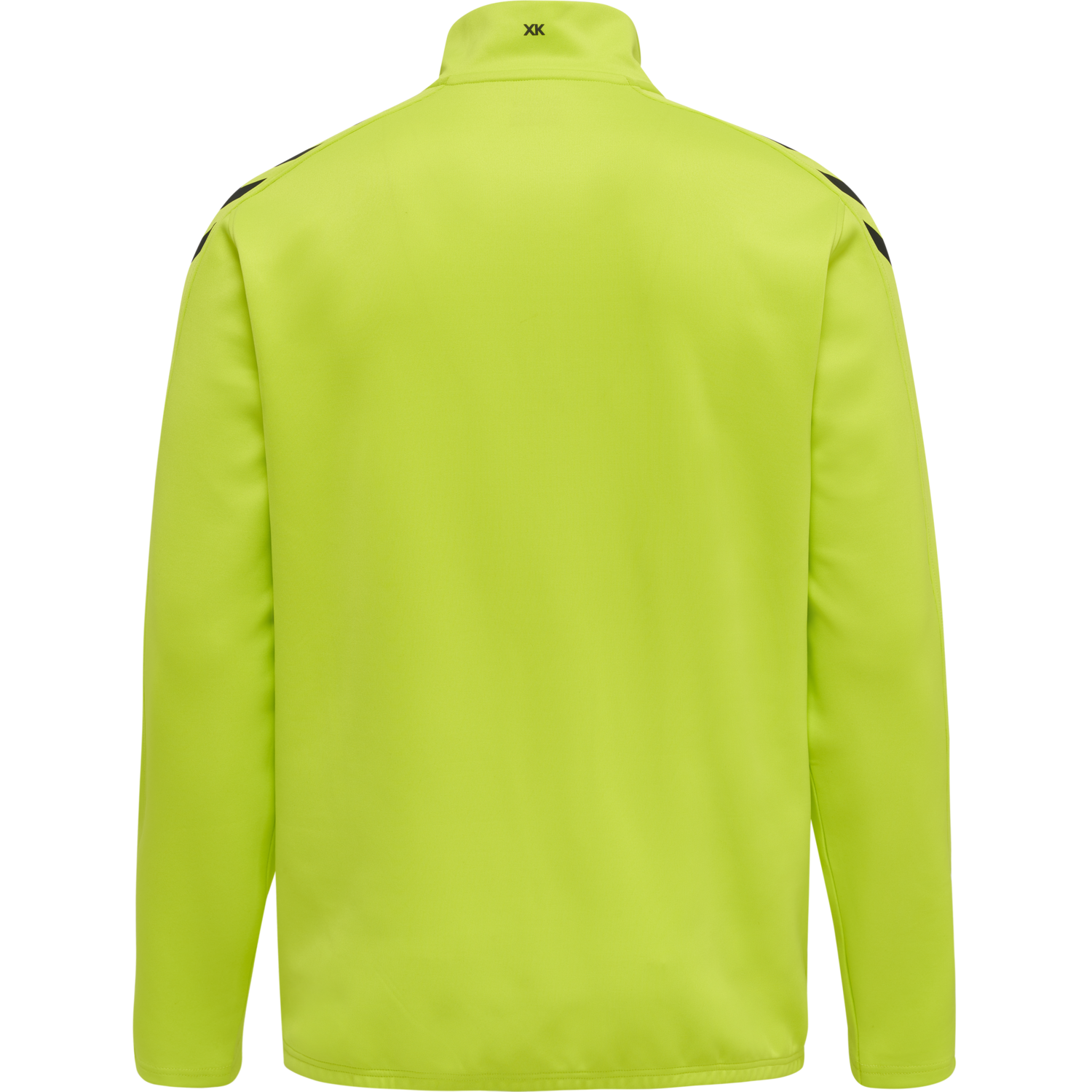 hmlCORE XK HALF ZIP POLY SWEAT, LIME POPSICLE, packshot