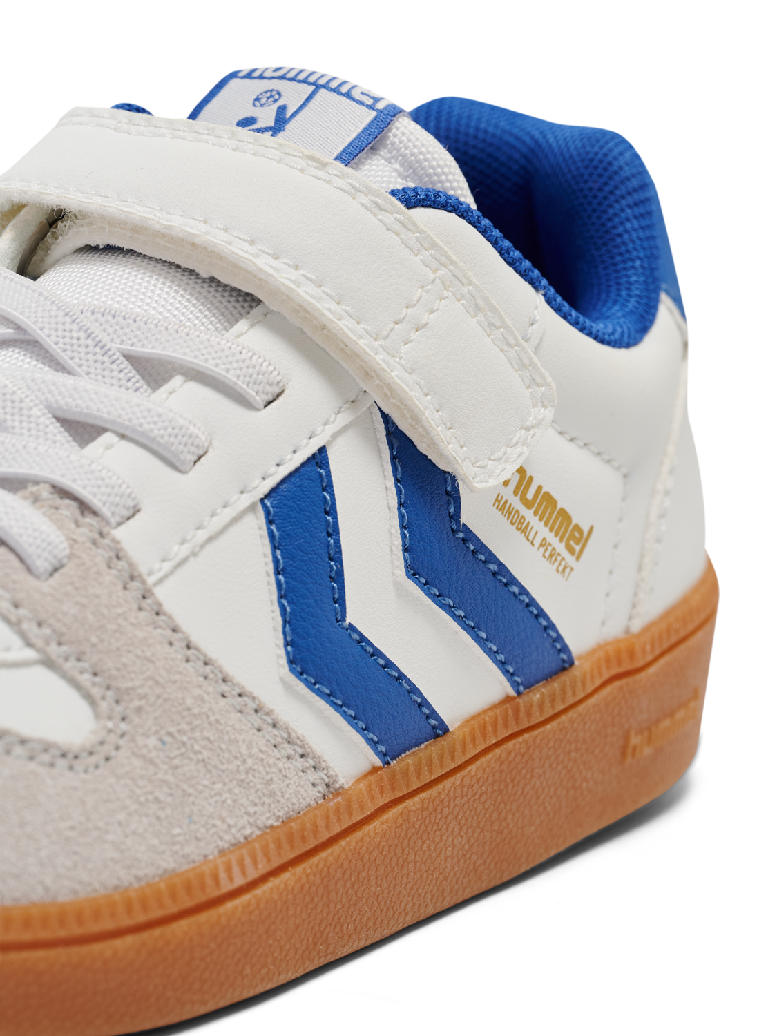 HANDBALL PERFEKT SP JR, WHITE/TRUE BLUE, packshot