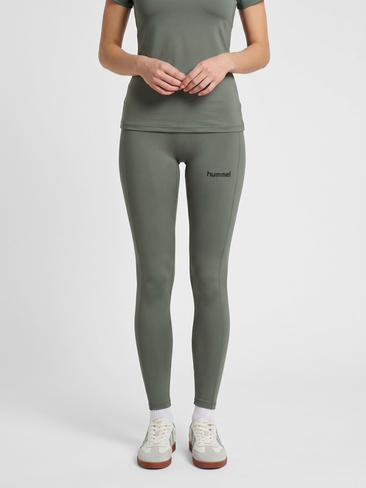 hmlPRIMA HW TIGHTS, CASTOR GRAY, model