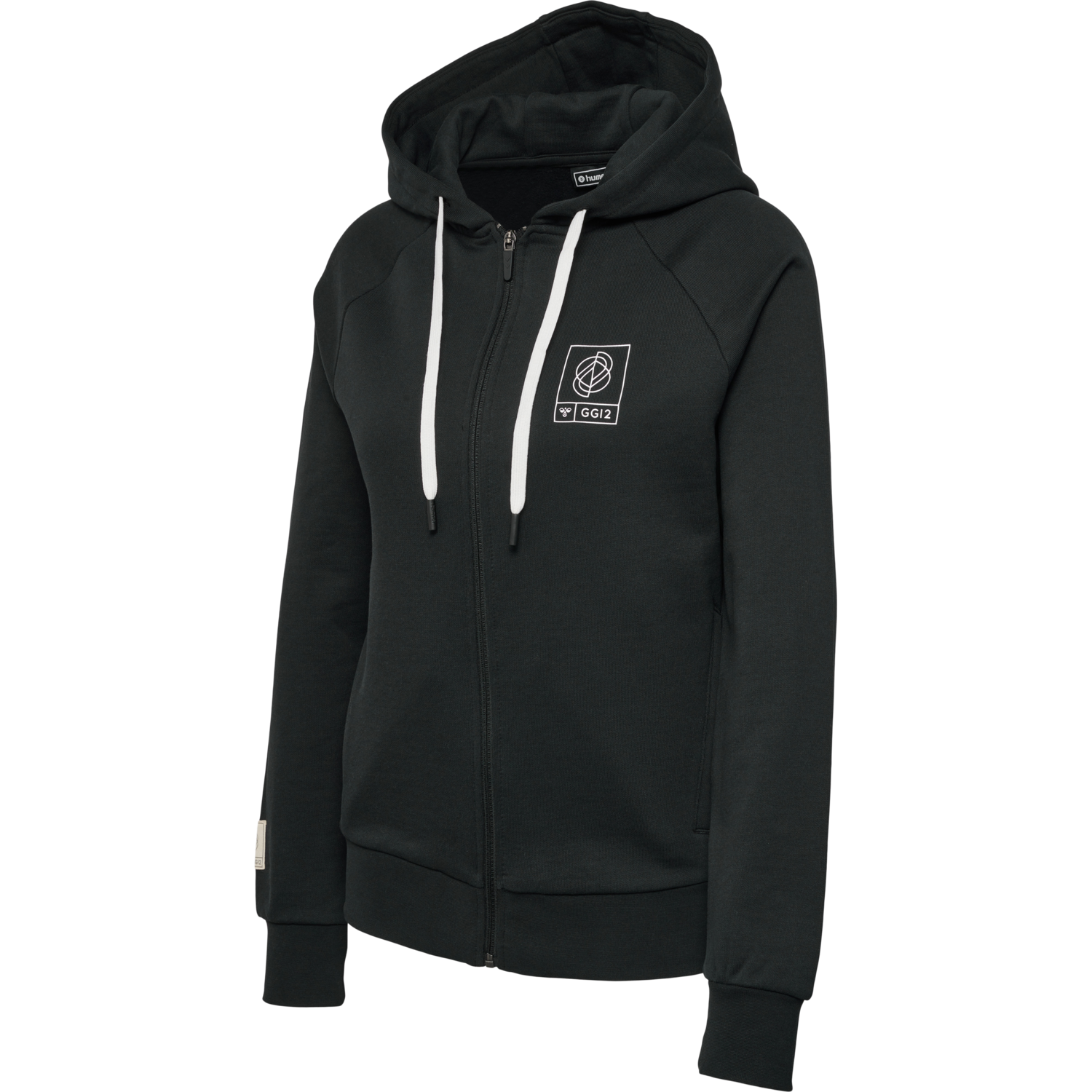 hmlGG12 SWEAT ZIP HOODIE WOMAN, BLACK, packshot