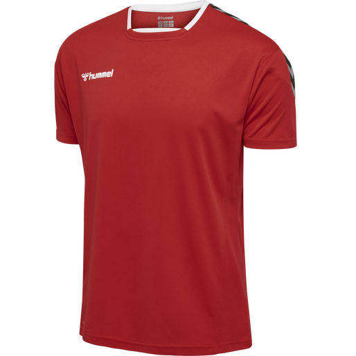 hmlAUTHENTIC POLY JERSEY S/S, TRUE RED hmlAUTHENTIC POLY JERSEY S/S, TRUE RED, packshot