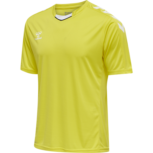 hmlCORE XK POLY JERSEY S/S, BLAZING YELLOW, packshot
