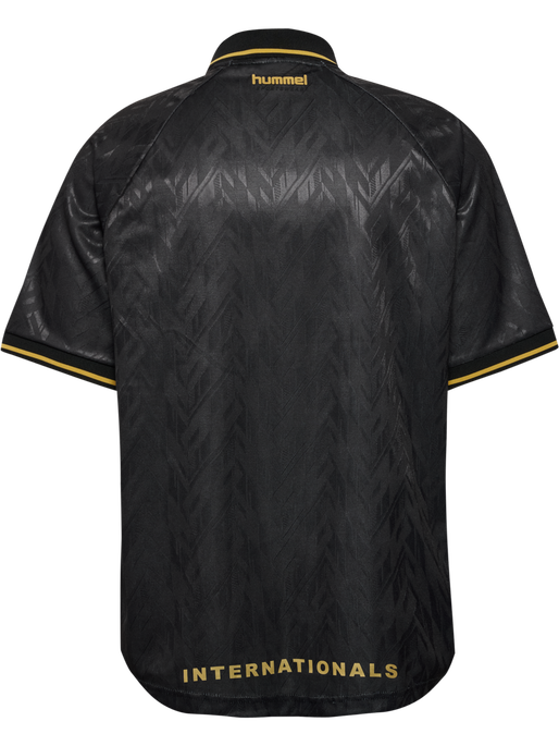 hmlLOOSE BAY SOCCER JERSEY S/S, BLACK, packshot