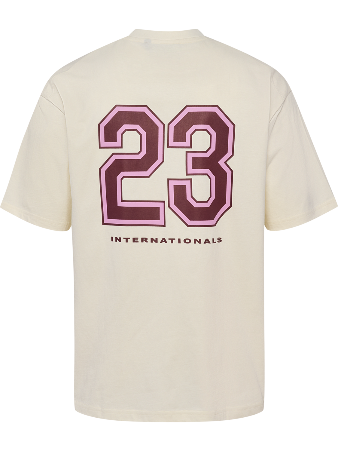 hmlLOOSE COTTON T-SHIRT S/S 23, TOFU, packshot