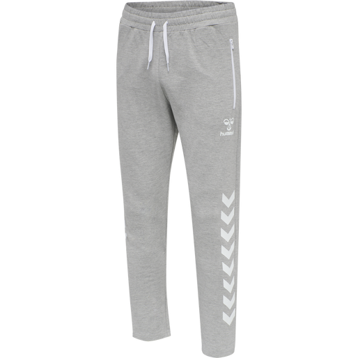 hmlRAY 2.0 TAPERED PANTS, GREY MELANGE, packshot