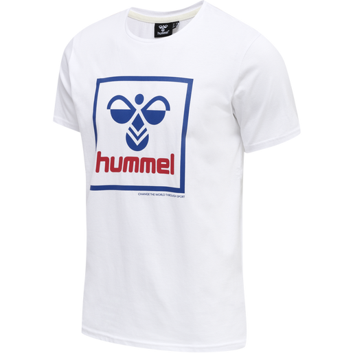 hmlISAM 2.0 T-SHIRT, WHITE/BLUE/RED hmlISAM 2.0 T-SHIRT, WHITE/BLUE/RED, packshot