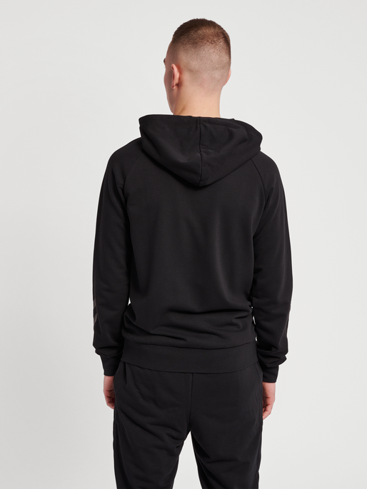 hmlISAM 2.0 ZIP HOODIE, BLACK, model