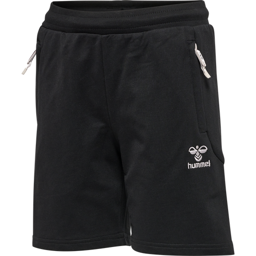 hmlMOVE GRID COTTON SHORTS KIDS, BLACK, packshot