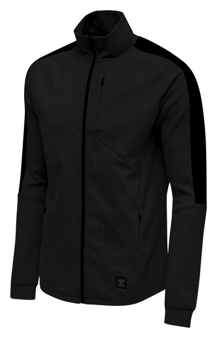 hmlTROPPER ZIP JACKET, BLACK hmlTROPPER ZIP JACKET, BLACK, packshot