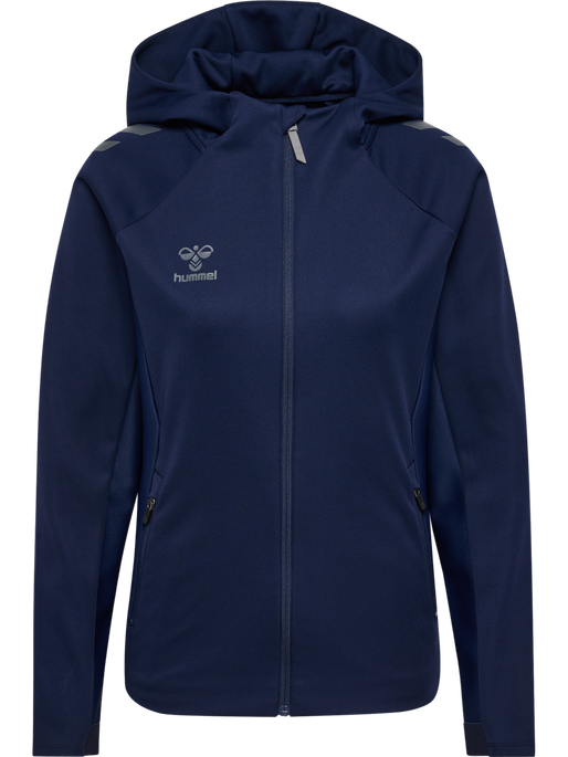hmlCIMA 2.0 ZIP HOODIE WOMAN, MARINE, packshot