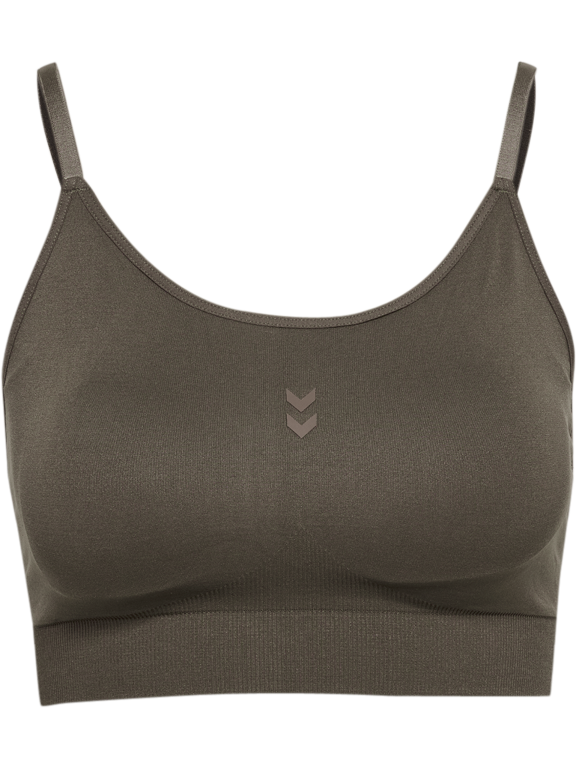 hmlFLOW PADDED BRA, MAJOR BROWN, packshot