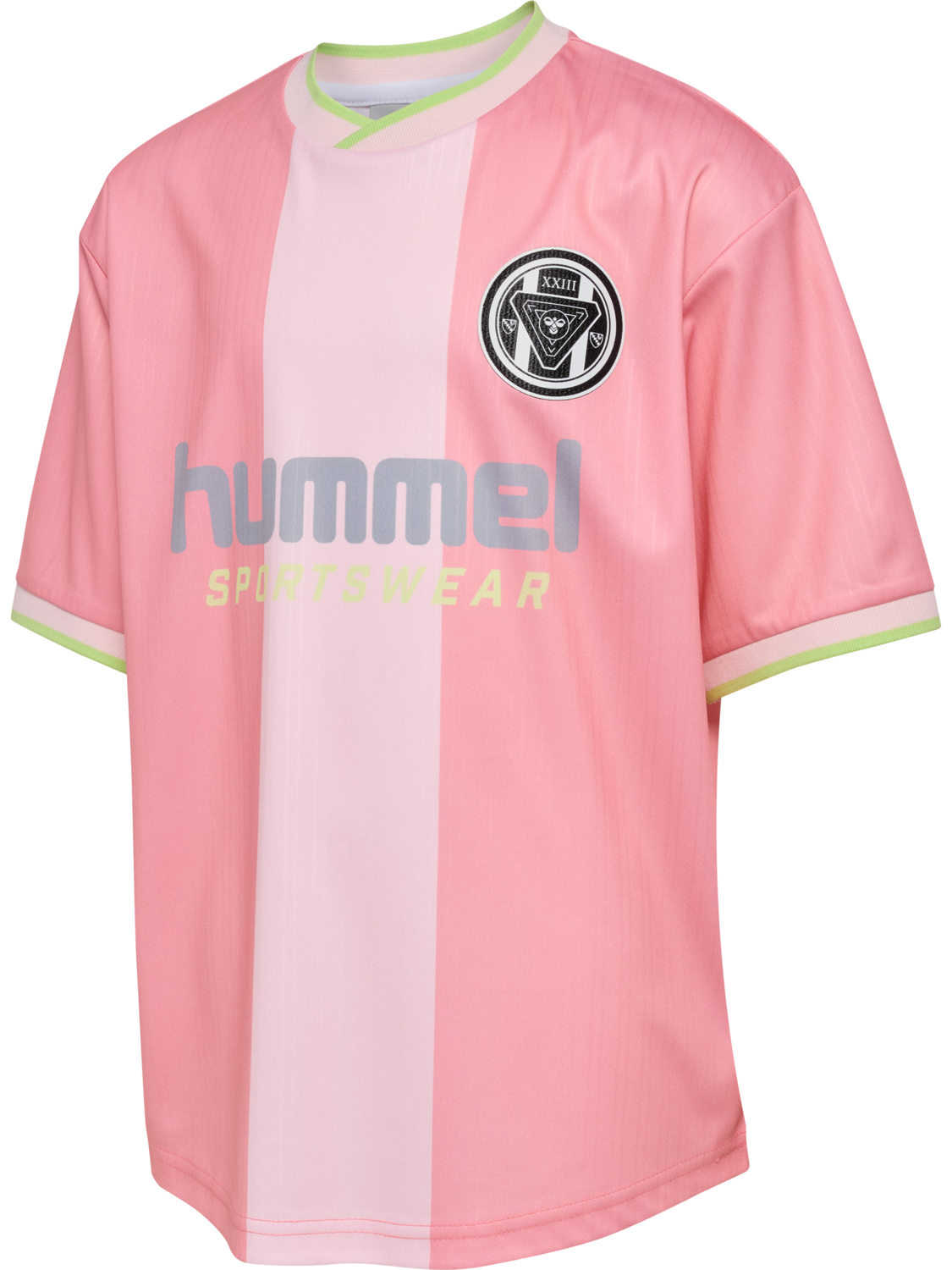 hmlJR LOOSE BALL  JERSEY S/S SET, PEONY, packshot