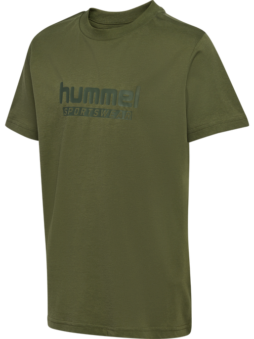 hmlJR BASE T-SHIRT S/S, WINTER MOSS, packshot