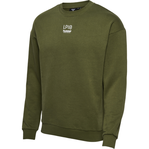 hmlLP10 BOXY SWEATSHIRT, IVY GREEN, packshot