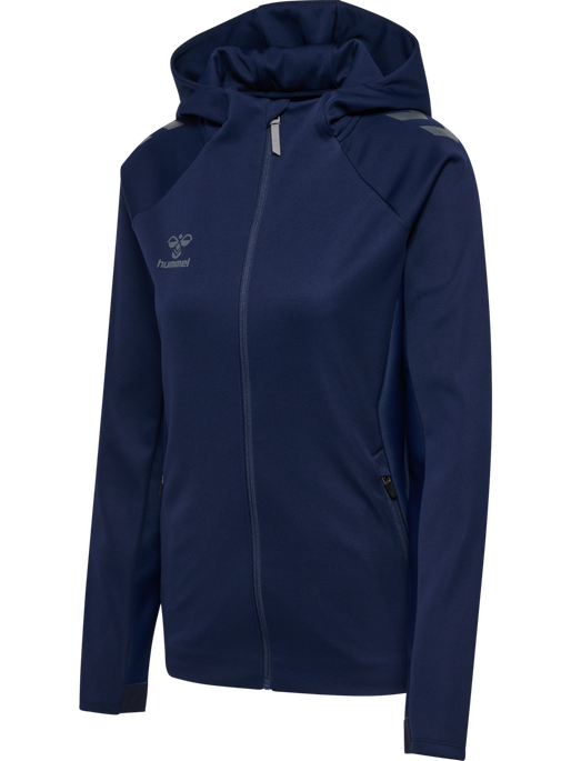 hmlCIMA 2.0 ZIP HOODIE WOMAN, MARINE, packshot
