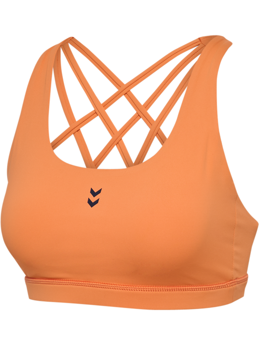 hmlFAST IMPACT STRAP BRA, DUSTY ORANGE hmlFAST IMPACT STRAP BRA, DUSTY ORANGE, packshot