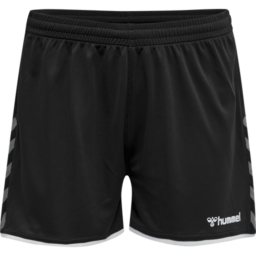 hmlAUTHENTIC POLY SHORTS WOMAN, BLACK/WHITE hmlAUTHENTIC POLY SHORTS WOMAN, BLACK/WHITE, packshot