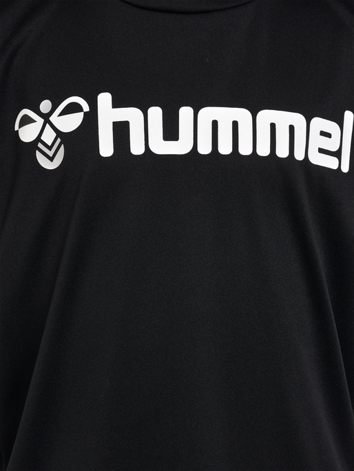 hmlLOGO JERSEY S/S KIDS, BLACK hmlLOGO JERSEY S/S KIDS, BLACK, packshot