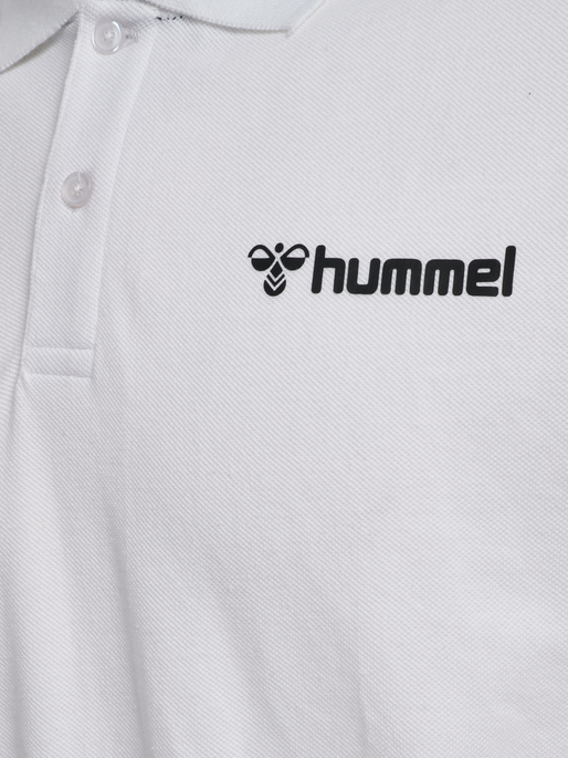 hmlMOVER COTTON POLO, WHITE hmlMOVER COTTON POLO, WHITE, packshot