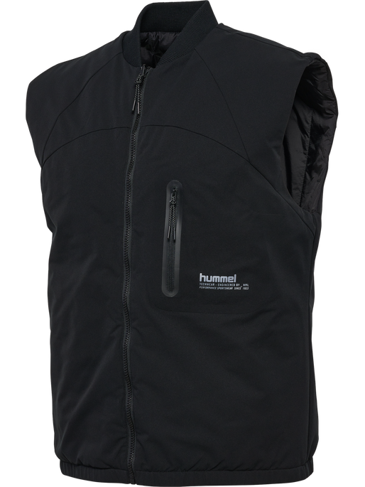 hmlTECH PADDED VEST, BLACK hmlTECH PADDED VEST, BLACK, packshot
