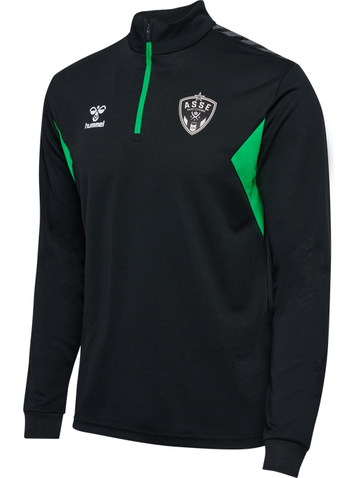 ASSE 23/24 TR HALF ZIP SWEAT, BLACK, packshot