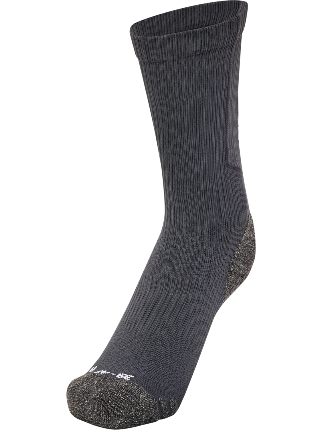hmlPRO TRAINING SOCKS LOW, ASPHALT/WHITE, packshot