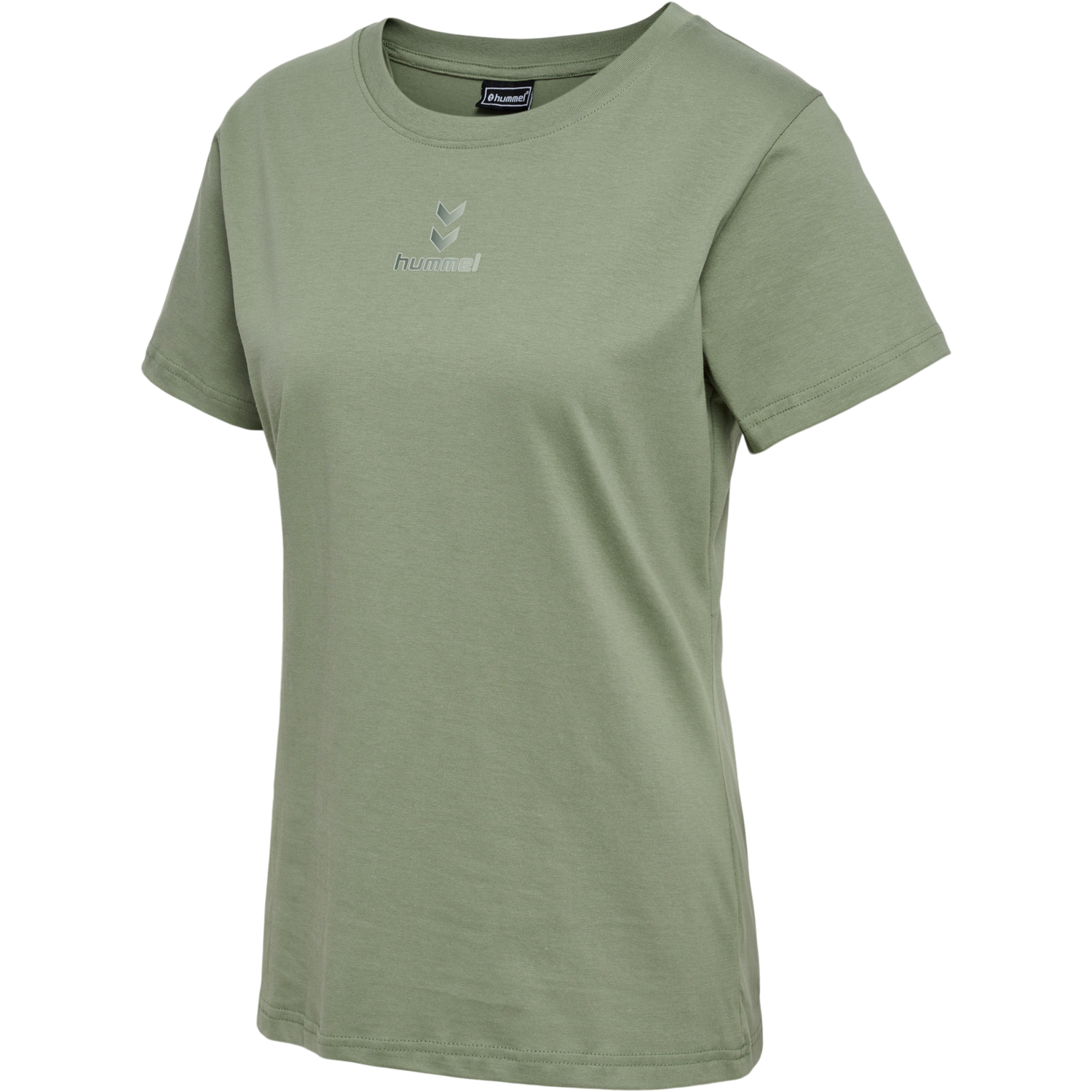 hmlACTIVE CHEVRONS CO TEE S/S WOMAN, SEA SPRAY, packshot