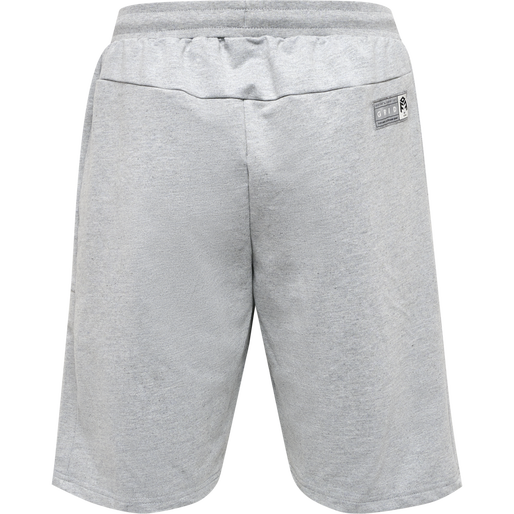 hmlMOVE GRID COTTON SHORTS, GREY MELANGE, packshot