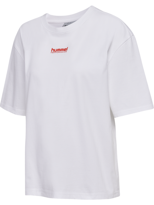 hmlFAST LOOSE T-SHIRT S/S, WHITE, packshot