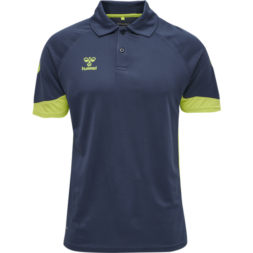 hmlLEAD FUNCTIONAL KIDS POLO, DARK DENIM, packshot