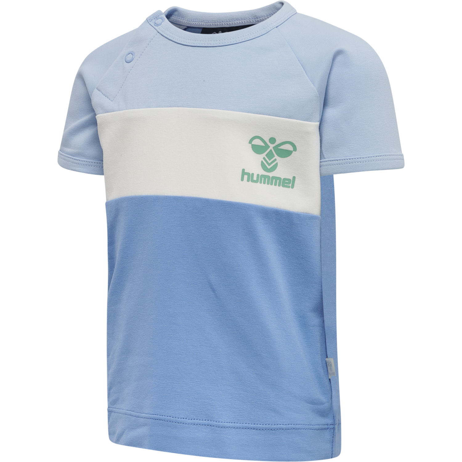 hmlASLAN T-SHIRT S/S, SILVER LAKE BLUE, packshot