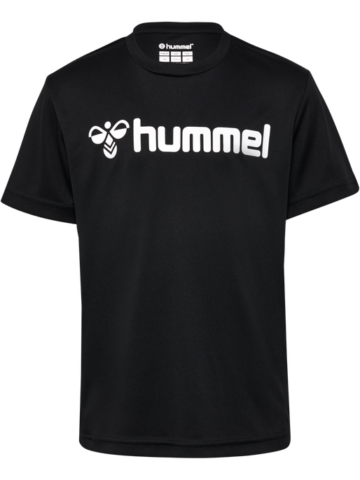 hmlLOGO JERSEY S/S KIDS, BLACK hmlLOGO JERSEY S/S KIDS, BLACK, packshot