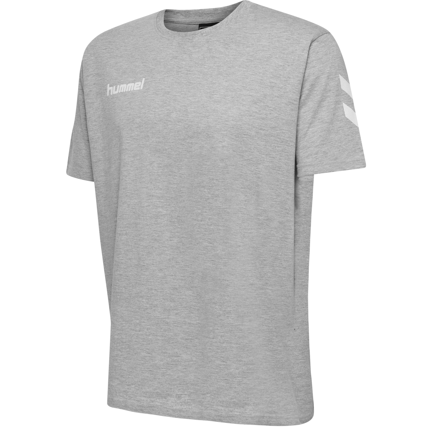 HMLGO COTTON T-SHIRT S/S, GREY MELANGE, packshot