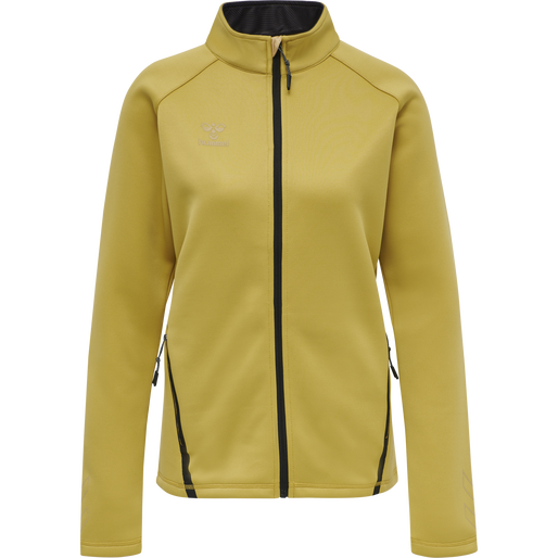 hmlCIMA XK ZIP JACKET WOMAN, ANTIQUE GOLD, packshot