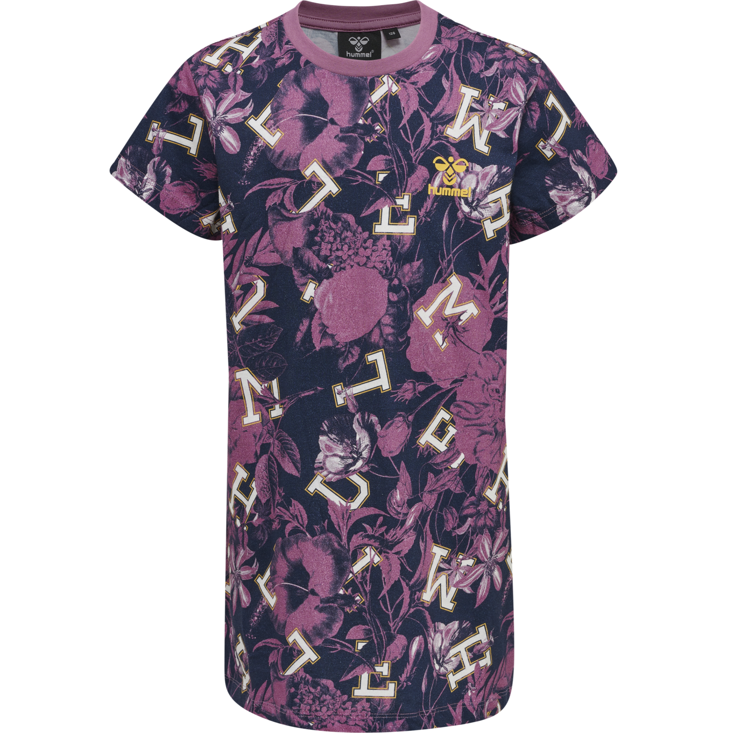 hmlDRAMA T-SHIRT DRESS S/S, BORDEAUX, packshot