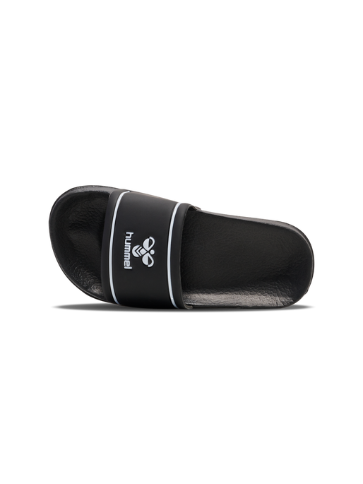 POOL SLIDE JR , BLACK/WHITE, packshot
