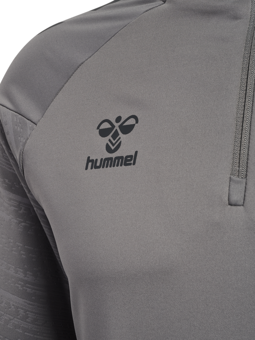 hmlPRO TRAINING HALF ZIP, STEEL GRAY, packshot
