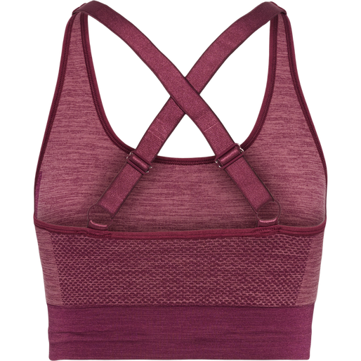 hmlCLEA SEAMLESS  SPORTS TOP, GRAPE WINE/CRUSHED BERRY MEL, packshot