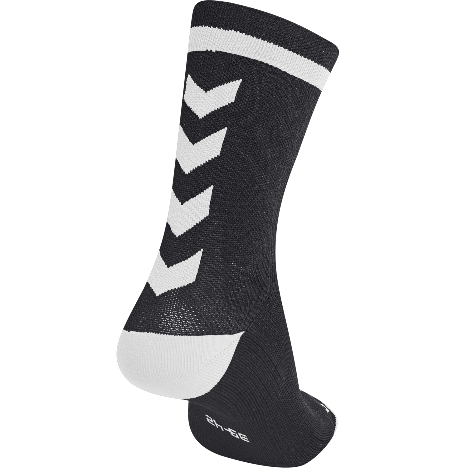 ELITE INDOOR SOCK LOW, BLACK/WHITE, packshot