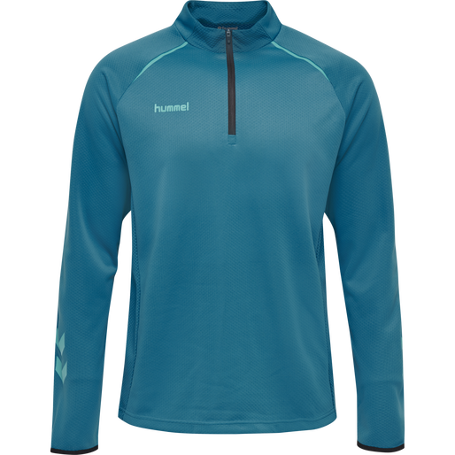 hmlAUTHENTIC PRO HALF ZIP SWEAT, CELESTIAL, packshot