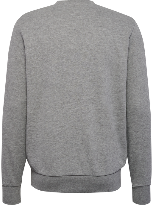 hmlPULSE SWEAT CREWNECK, GREY MELANGE, packshot