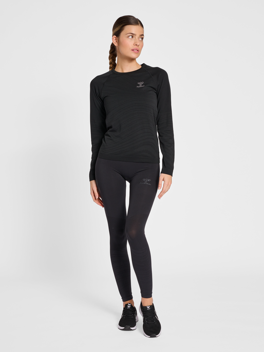 hmlONGRID SEAMLESS L/S WO, JET BLACK, model