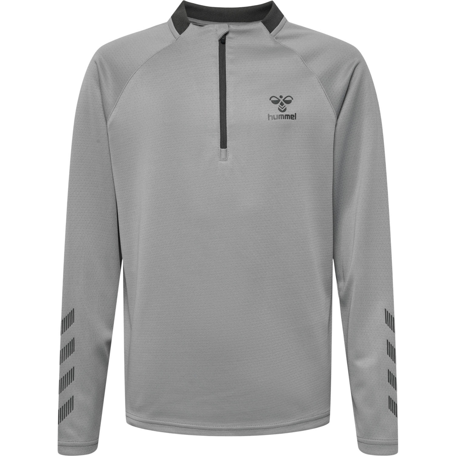 hmlGG12 ACTION HALF ZIP SWEAT KIDS, ALLOY, packshot