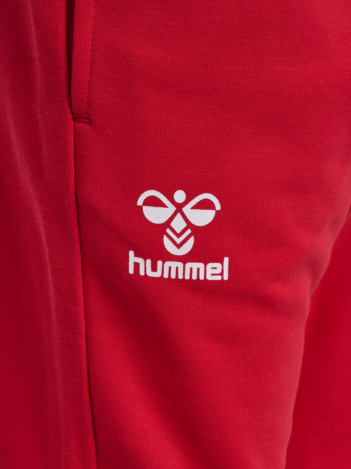 hmlJR REG DBU PANTS, TANGO RED, packshot