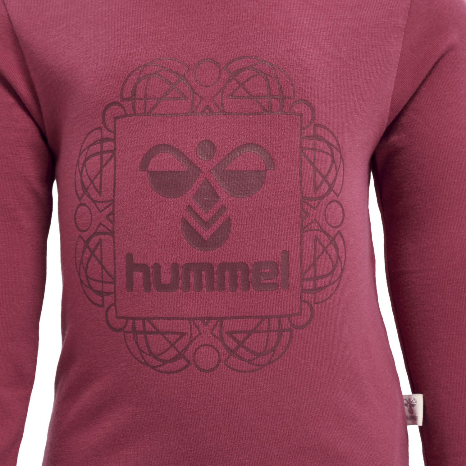 hmlHELGA BODY L/S, EARTH RED, packshot