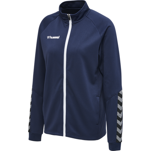 hmlAUTHENTIC WOMEN POLY ZIP JACKET, MARINE hmlAUTHENTIC WOMEN POLY ZIP JACKET, MARINE, packshot